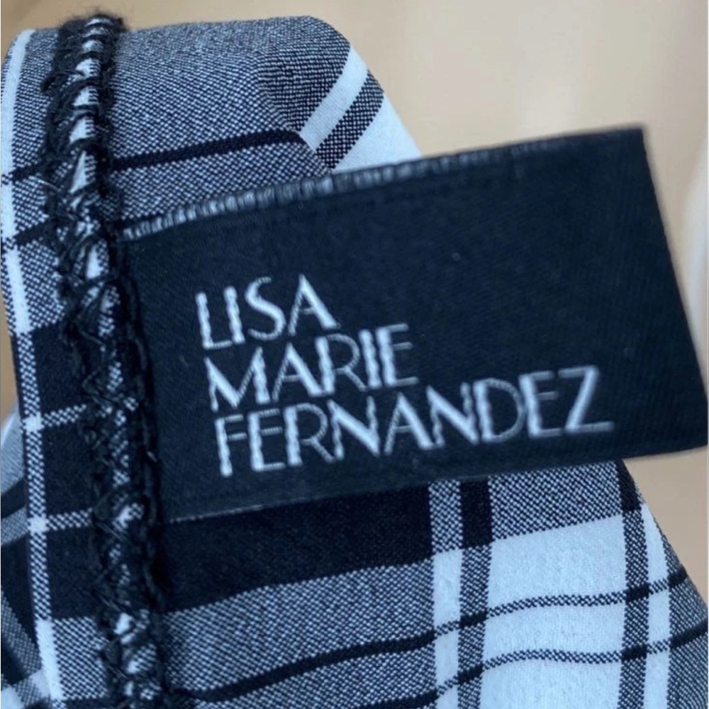 NWT Lisa Marie Fernandez Plaid Goldwyn Bikini - Size 3 Medium - Picture 3 of 5